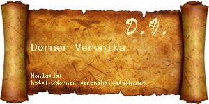 Dorner Veronika névjegykártya